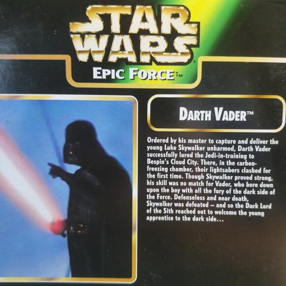 Vintage 1997 Star Wars Epic Force Darth Vader Power of the Force New Old Stock - Picture 4 of 5